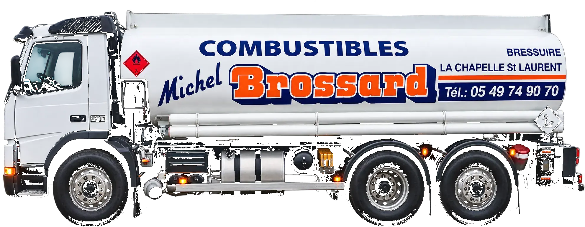 Camion-citerne Michel Brossard en tournée